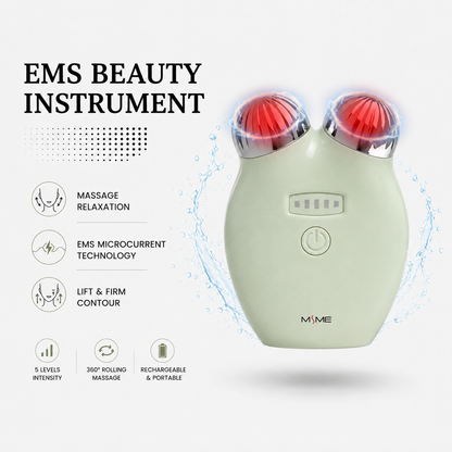 Electric facial massager with facial lifting device suitable for face and neck shaping rollers