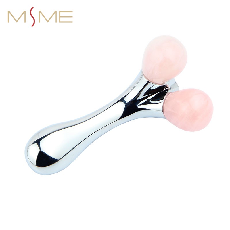 2021 Hot Sale Product rose Jade quartz facial massage roller 3d roller facial massager massage