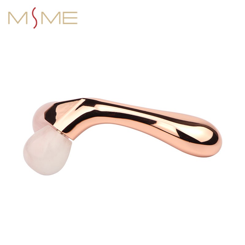 2021 New Pink 3d massage roller High Quality Natural Rose Jade Roller Facial Slimming Body Massager