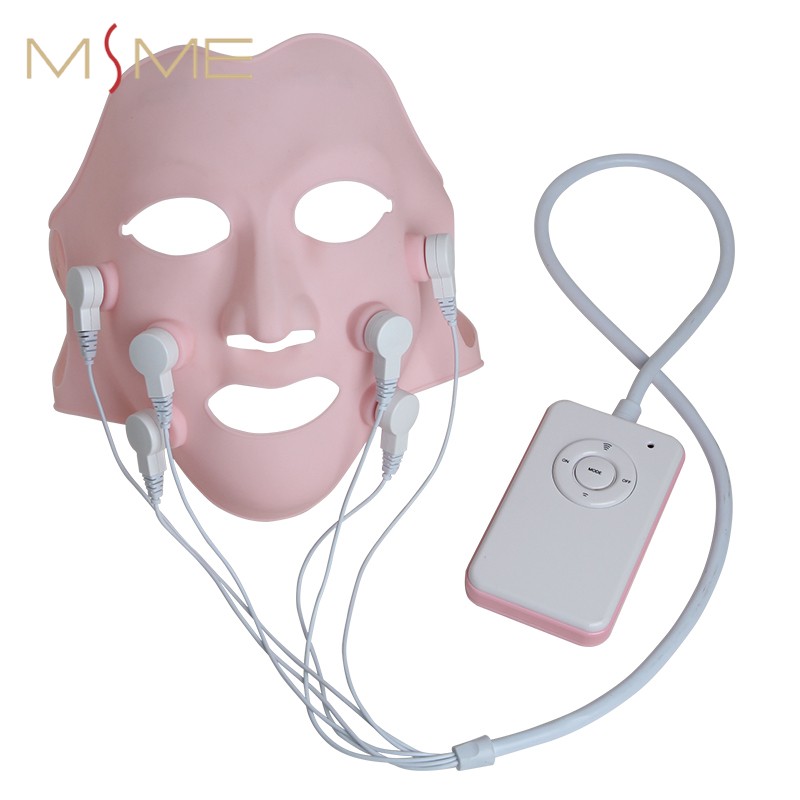 Skin Rejuvenation Mask EMS Photon Light Therapy Treatment Introducing Vibration Massage Mode Promote