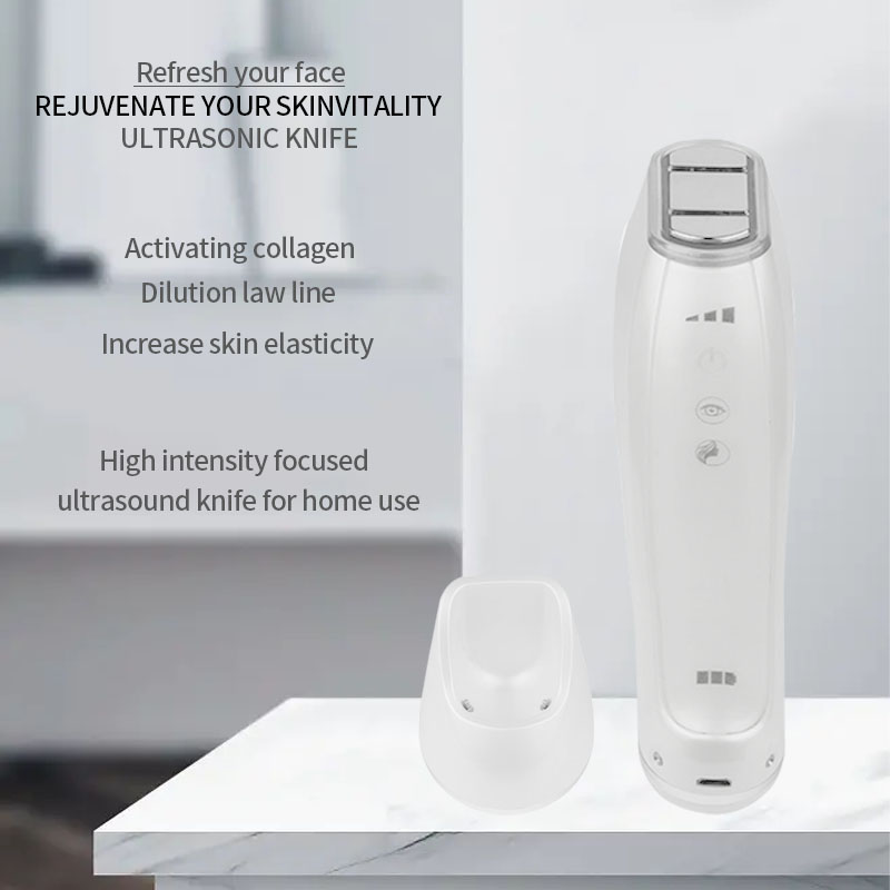 Mini HIFU Machine Warmed Up Protable Women Face lifting anti-wrinkles RF EMS Beauty Device Facial Ma