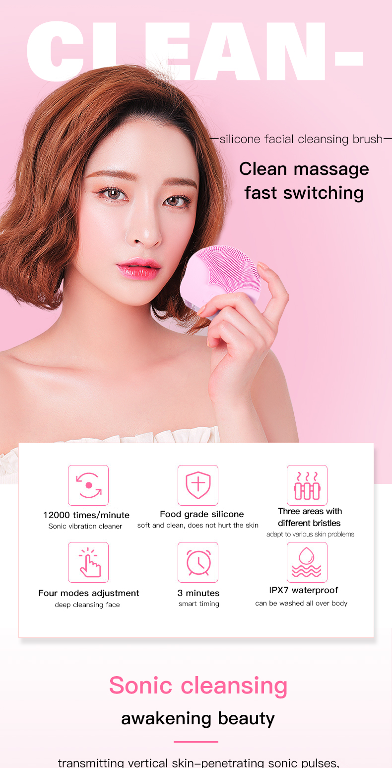 Skin-friendly sound wave cleansing instrument(图1)