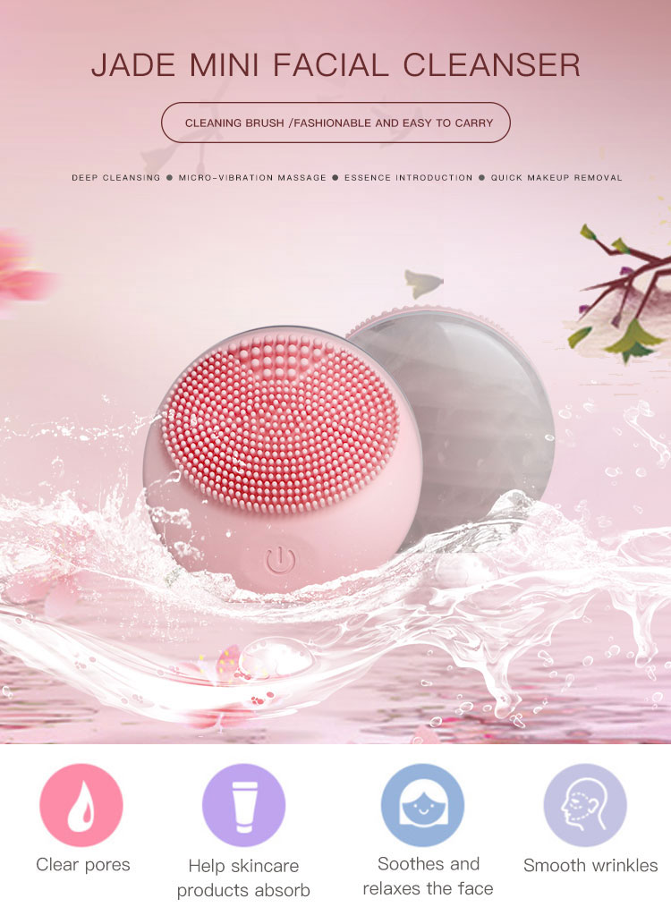 Jade Mini Facial Cleanning brush(图1)