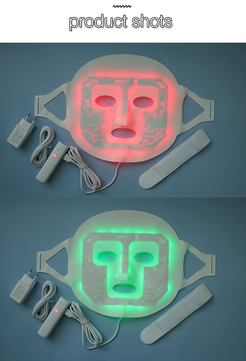 2021 Professional 3 Colors Led Phototherapy Beauty Mask PDT Led Facial Machine Light Up Therapy Led (图6)