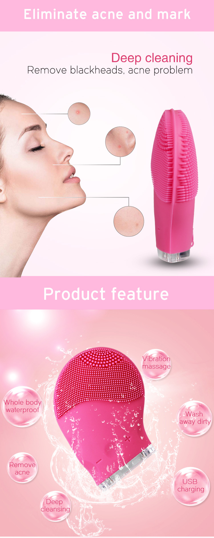 Silicone Electric Facial Cleanser(图3)